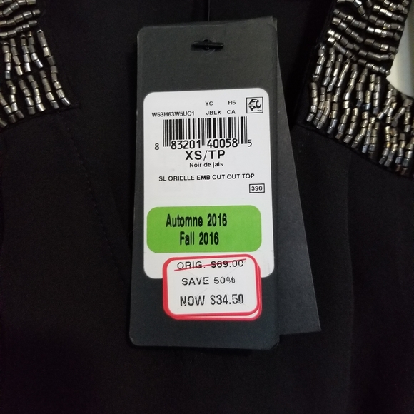 Guess beaded chiffon tank top - Picture 3 of 3